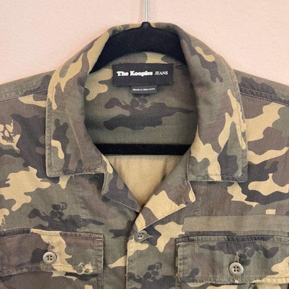 The Kooples Men's Camouflage Scull pattern Shirt Jacket - Picture 8 of 9